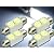 2W★高輝度２連LEDルームランプ4個T10X36mm2SMD as154-4