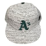 MLB OAKLAND ATHLETICS FLAT BILL HAT CAP 7 3/4 FITTED