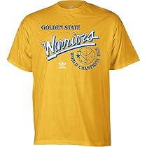 adidas Golden State Warriors Hardwood Classics Call It Luck Banner T-Shirt