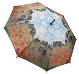 Galleria Monet Poppy Field Auto Stick Umbrella - Poppy Field