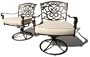 Strathwood St. Thomas Cast Aluminum Swivel Dining Arm Chair, Set of 2