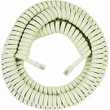 RCA TP282W 25 Foot Handset Coil Cord (White)