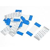 uxcell FFCフラットケーブル　コネクトワイヤ　15ピン　ホワイト　柔軟　20本入