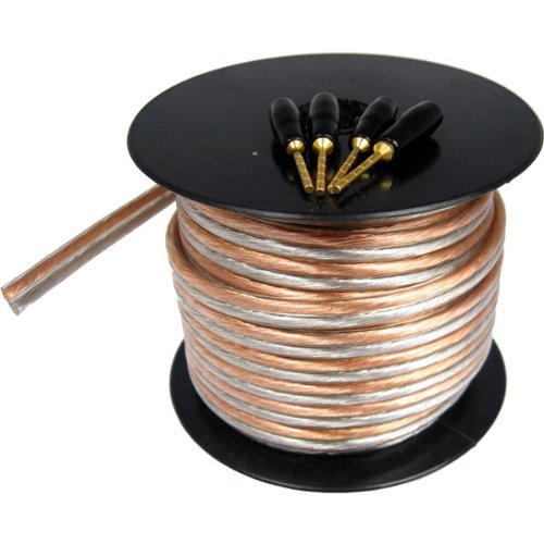 25' 14-Gauge Speaker Wire with Pins-DE7171