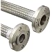 Hose Master Stainless Steel Flexible Metal Hose Assembly, Stainless Steel 304 150 psi Fixed x Floating C-Stub Flanges
