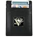 Pittsburgh Penguins Black Leather Card Holder & Money Clip