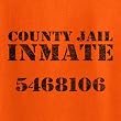 Inmate Costume Funny Novelty T Shirt