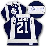 Borje Salming Toronto Maple Leafs Autographed/Hand Signed Vintage Jersey