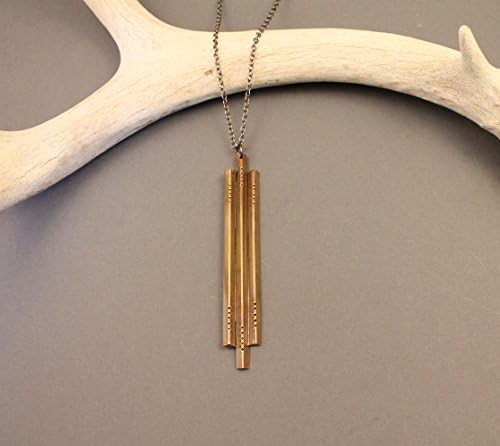 Sanctuary brass native deco inspired necklace- long