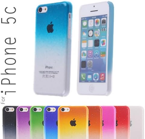 YESOO™ 3D Water drop Raindrop Slim Fit Snap-On Hard Back Case Thin Protective Cover (iPhone 5C, Aqua)