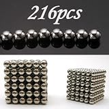 216 Balls Magnet Neodymium Puzzle Sphere Cube MAGNETIC BALL Magic Gift