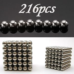 216 Balls Magnet Neodymium Puzzle Sphere Cube MAGNETIC BALL Magic Gift by 