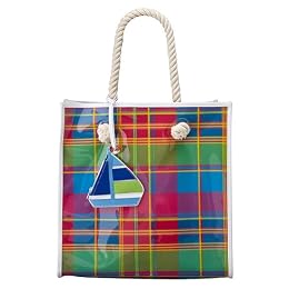 Cynthia Rowley for TargetĀ® Clear Tote Bag - Madras with Sailboat