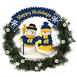 Jimmie Johnson NASCAR Snowman Christmas Wreath (20")