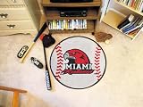 Miami of Ohio Baseball Rugs 29Inches diameter