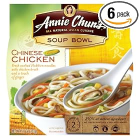 Annie Chun's Chicken Noodle Soup Noodle Bowl, 5.7-Ounce Bowls (Pack of 6)