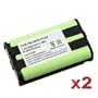 eForCity 2x 900mAh NiMh Cordless Battery For Panasonic HHR-P104