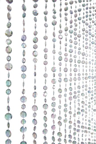 Shopwildthings diamante duo beaded curtain with large d…