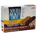 South Beach Living High Protein Cereal Bars, Variety Pack (Peanut Butter, Chocolate &Cinnamon Raisin), 8-Count Bars (Pack of 3)