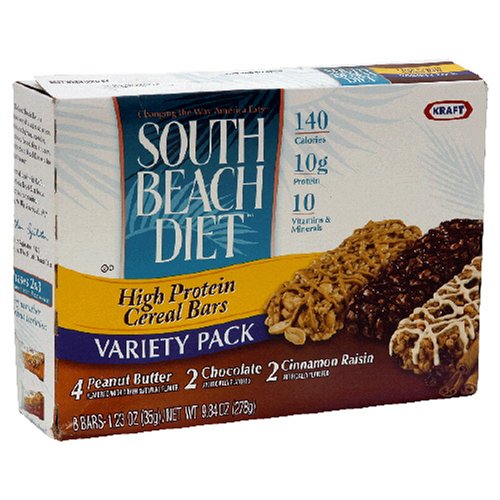 South Beach Living High Protein Cereal Bars, Variety Pack (Peanut Butter, Chocolate... by South Beach Diet