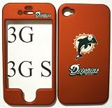 Miami Dolphins football logo Apple iPhone 3 3g s Faceplate Hard Cell Protector Case Housing Cover Snap On NEW !!