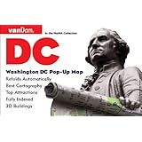 pop up washington dc map by vandam city street map of washington dc laminated folding pocket size city travel