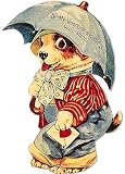 Gallery Graphics Dog Spot with an Umbrella Mechanical Valentine Card