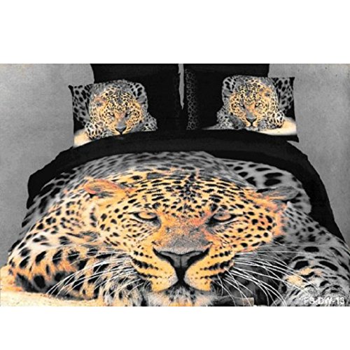 Home Textiles 100% Cotton Luxury King Size 3d Oil Painting Bed Linen Bedding Set /bedclothes Animal Bed Cover HT 8 No 19 Free UPS Shipping