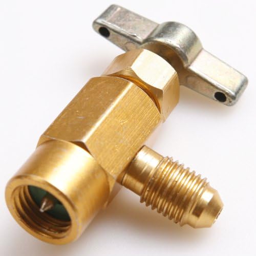 R-134a R-134 AC Refrigerant Brass CAN TAP Dispensing Valve Tool 1/2" Acme Thread
