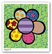 Flower Power IV by Romero Britto 16.5"x16.5" Art Print Poster