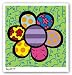 Flower Power IV by Romero Britto 16.5"x16.5" Art Print Poster