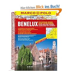 MARCO POLO Reiseatlas Benelux, Belgien, Niederlande, Luxemburg 1:300.000