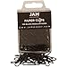 JAM Paper® Paper Clips - Regular 1 Inch Paperclips - Black - 100 Paper Clips per Pack