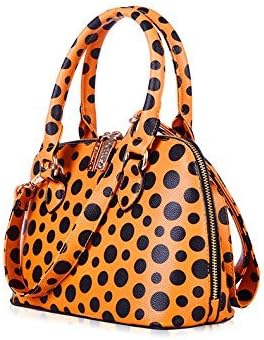 Uttus Polka Dot Seashell Style Candy-colored Messenger Shoulder Tote Bag/ Handbags Purse Pc8606 (orange)