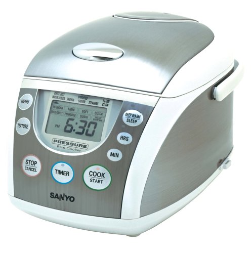 Sanyo ECJ-PX50S 5-Cup Micro-Computerized Pressure Rice Cooker and Steamer