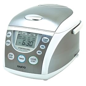Sanyo ECJ-PX50S 5-Cup Micro-Computerized Pressure Rice Cooker and Steamer