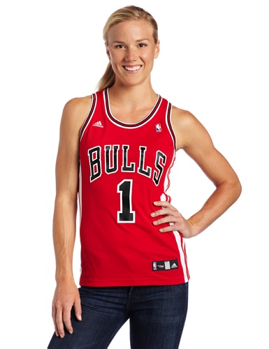 NBA Women's Chicago Bulls Derrick Rose Replica Jersey (Red, Large)