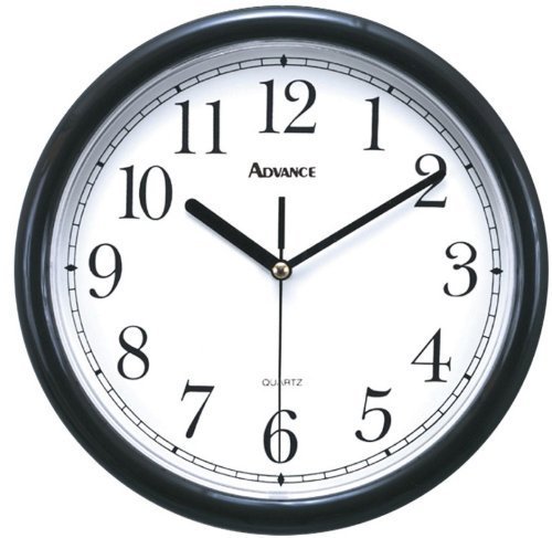ADVANCE CLOCK CO. 10" Wall Clock [Black]