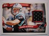 2010 Topps Jimmy Clausen Panthers Peak Performance GU Jersey Insert BV $12