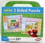 Sesame Street 2 Sided Inside/Outside Puzzle 24pcs
