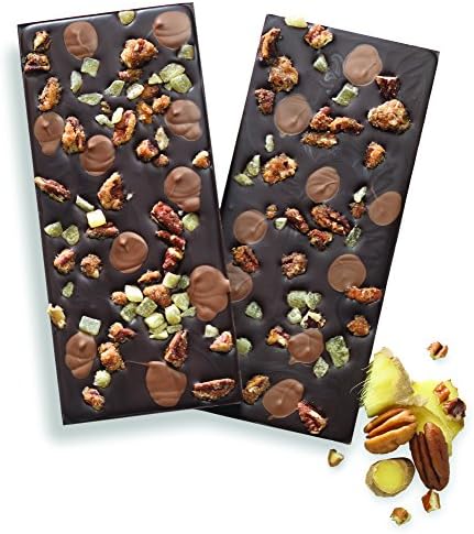 Dark Chocolate Praline Pecan &amp; Ginger Bark Bar