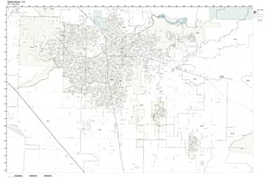 Amazon.com - ZIP Code Wall Map of Bakersfield, CA ZIP Code Map