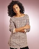 Lace print tunic