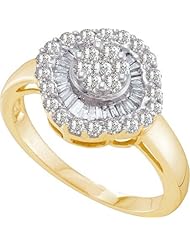 0.75CTW DIAMOND FLOWER RING