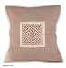 Cotton cushion cover, 'Cardinal Directions'