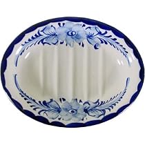 Portuguese Hand Painted Soap Dish, Blue and White