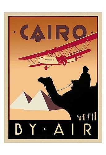 (13x19) Brian James Cairo by Air Art Print Poster