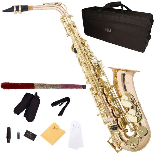 Cecilio 3Series AS-380 Rose Gold Brass E Flat Intermediate to Professional Alto Saxophone