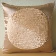 Peaches N Creams - Throw Pillow Covers - Satin Pillow Cover with Satin Ribbons