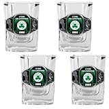 2008 NBA Champion Boston Celtics4pc 2oz Square Shot Glass SetNBABasketball